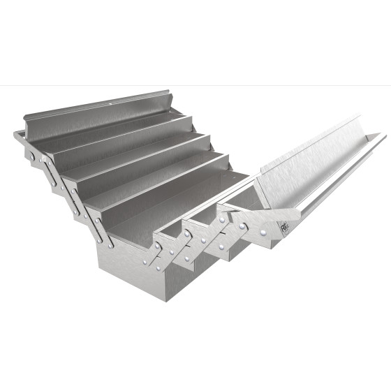 Caixa De Ferramentas Em Aço Inox Sanfonada 7 Gavetas Caixa De Ferramentas Em Aço Inox Sanfonada 7 Gavetas