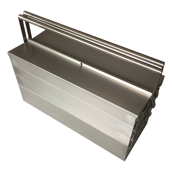 Caixa De Ferramentas Em Aço Inox Sanfonada 7 Gavetas Caixa De Ferramentas Em Aço Inox Sanfonada 7 Gavetas