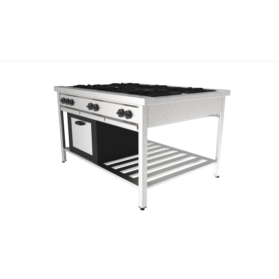 Fogão 6 Bocas com Forno Premium Fogão 6 Bocas com Forno Premium