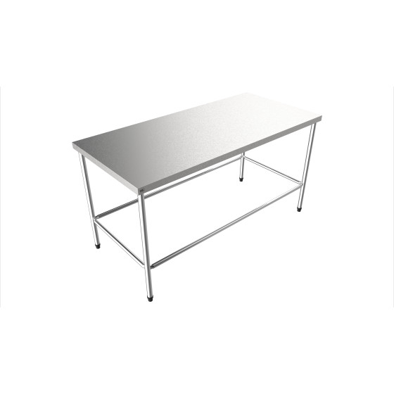 Mesa em Aço Inox com Contraventamento