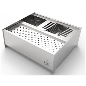 Escorredor Gourmet De Sobrepor Quadrado 400 Em Aço Inox